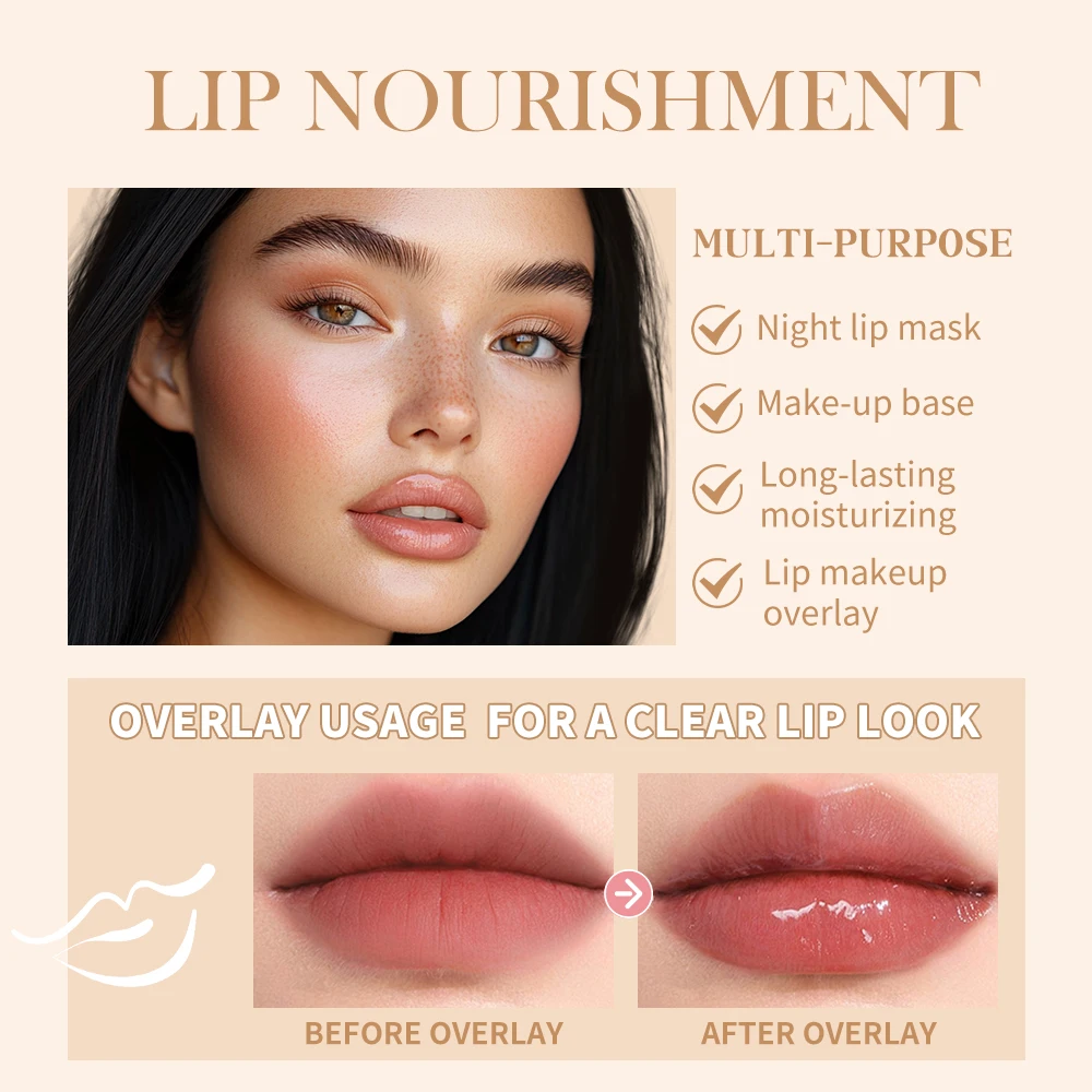 Moisturizing Lip Butter Balm 4 Counts/set Hydrating Lip Balm Plumping Lip Oil Lip Stick Glossy Lip Glaze Stick Plumping Lip Cosm 4