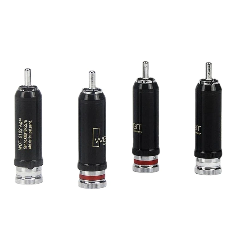 

4 шт. Hi-конечный замок пайка RCA разъем, сварочный родиевый Hi-Fi аудио адаптер для аудиокабеля своими руками