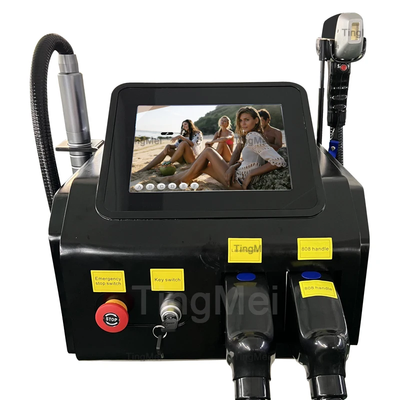 

2 in 1 Professional Beauty Equipment Carbon Peel 755/808/1064nm Diode Hair Removal Picosecond Laser Tattoo Removal Laser Machine