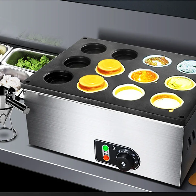 

Red Bean Cake Machine Commercial 12-hole Wheel Cake Machine Taiwan Wheel Cake Net Red Snack Scones Machine