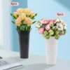 8PCS Flower Bucket Creative Wrought Vase Retro Decorative Iron Desk Topper Vintage Display French Country 2