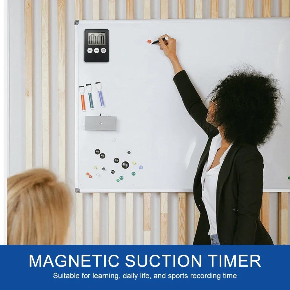 Digital Electronic Kitchen Timer Multi-Function Electronic Timer Stopwatch LCD Display Mini for Sports Exercise Baking Cooking