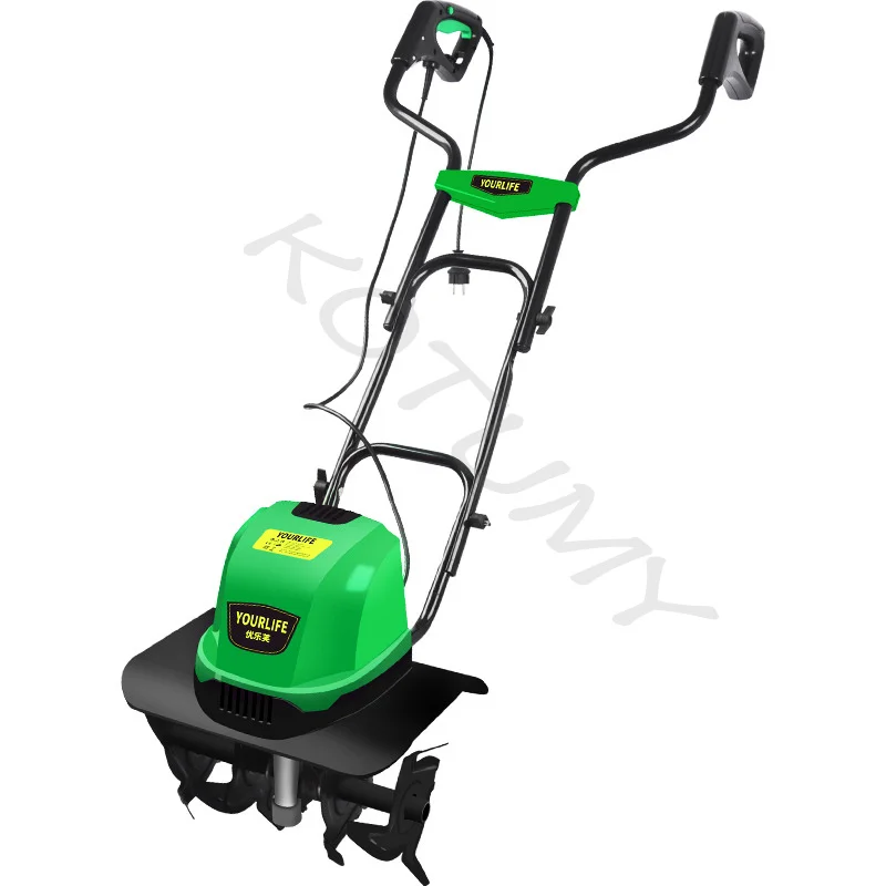 Electric Scarifier Micro-Tiller Tiller 1500W Small Agricultural Plowing Machine Household Plowing Digging Orchard