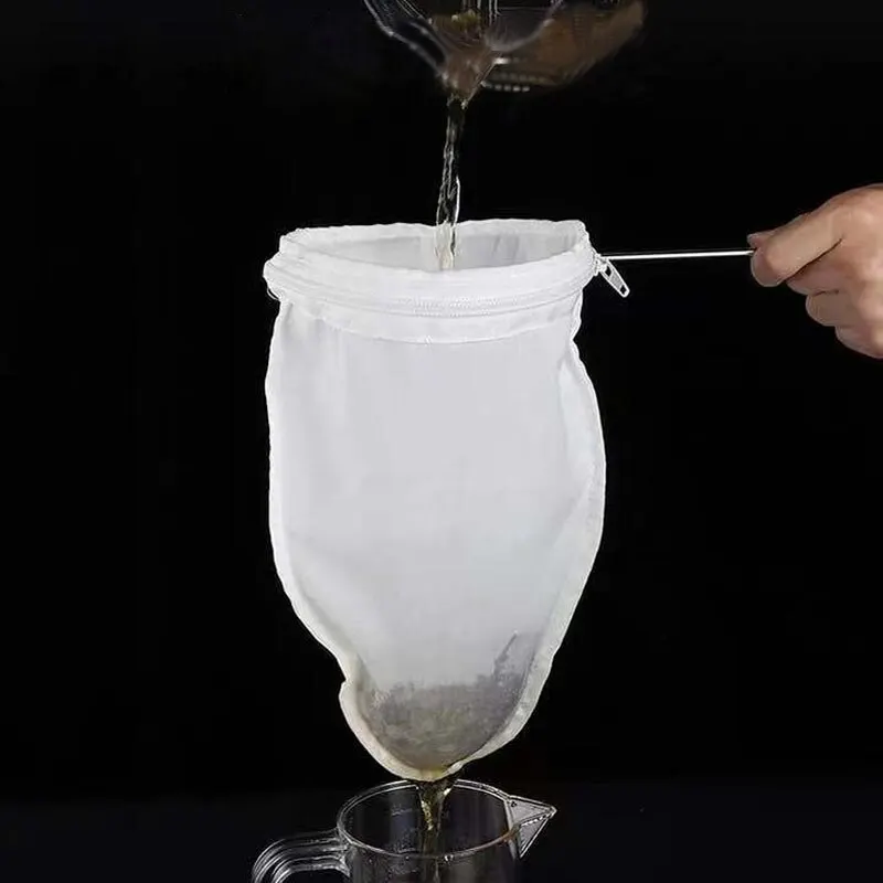 Milk Tea Filter Bag Milk Shop Tool Filter Screen Steel Ring Bag 2pcs tea infuser tea strainer tea filter