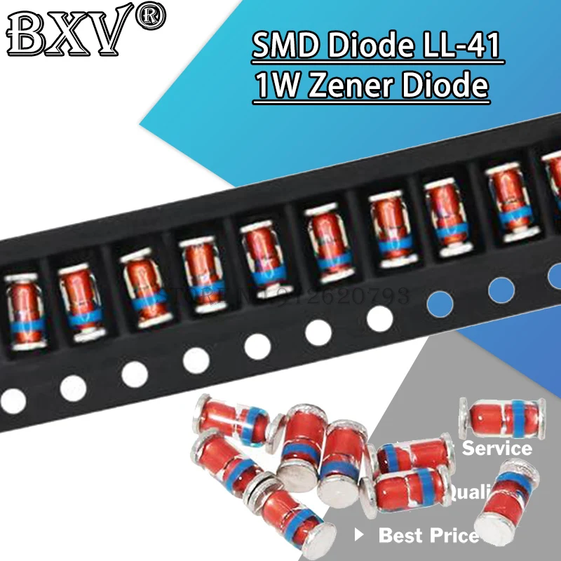 20pcs 1w Zener Diode New Smd Diode Zmm5v1 Zmm3v0 3v3 3v9 4v7 5v1 7v5