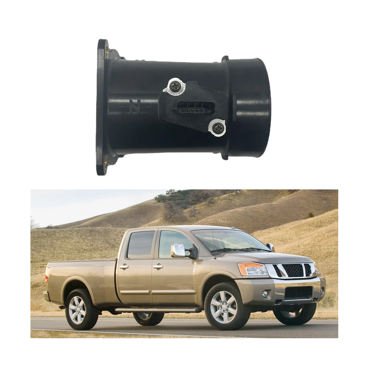 

Датчик массового расхода воздуха 22680-CA000 MAF для Nissan Titan 350Z Infiniti FX35 G37 M45