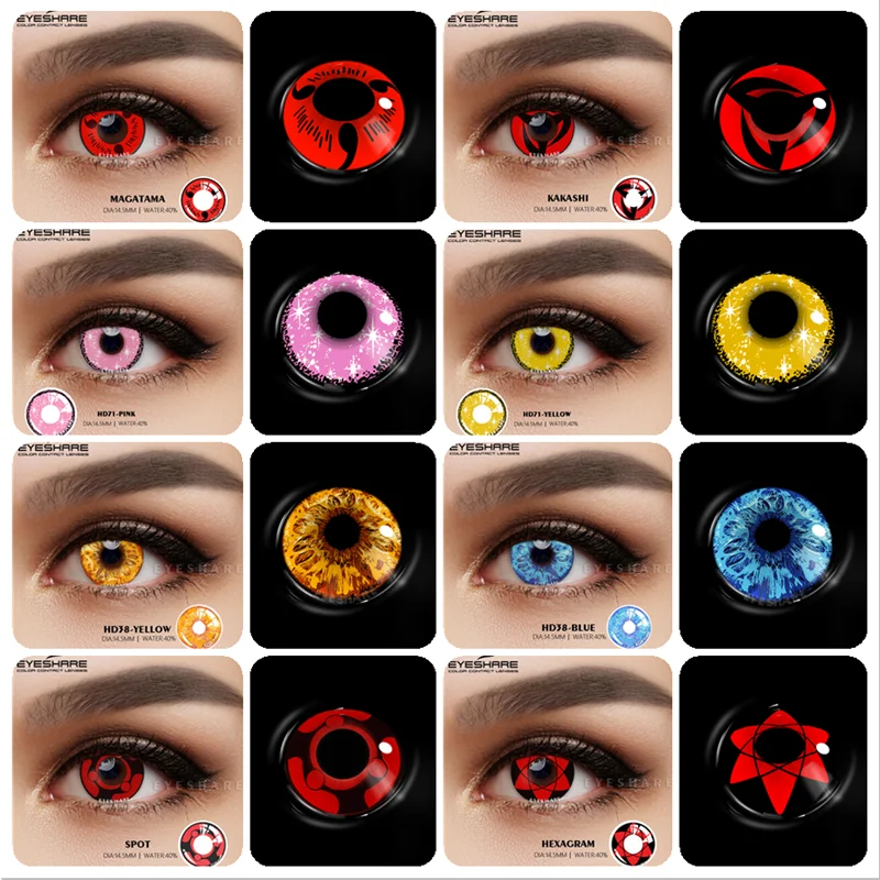 EYESHARE Cosplay Color Contact Lenses for Eyes Halloween Lenses Soft  Contacted Lens Color Eye Lenses Beauty Makeup Eye Contacts - AliExpress