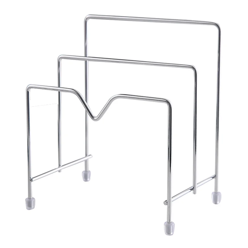 Stainless Steel Kitchen Drainer Knife Rack Shelf Chopping Cutting Board Holder Pot Lid Stand Plates Storage Organizer ZM811