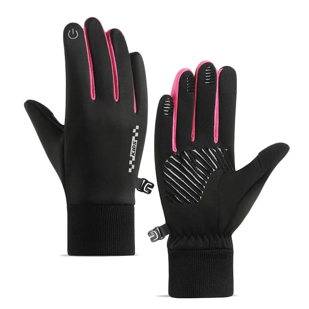 Kids Winter Gloves Touch Screen Non Slip Cycling Mittens