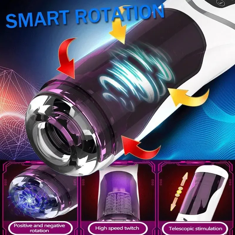 Automatic Telescopic Sucking Machine Male Vibration Masturbation Pocket Pussy Sex Toys Adult Goods for Man Masturbators Cup - Image 2