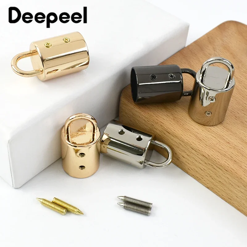 5/10/20Pcs 14mm bag metal buckles handbag strap tassel cap clasp hook connector hanger rope cord lock DIY hardware accessories