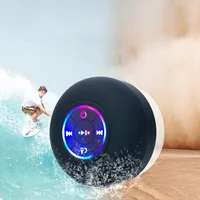 Mini suction cup Bluetooth speaker waterproof hands-free microphone for indoor bathrooms, swimming pools and beaches 4
