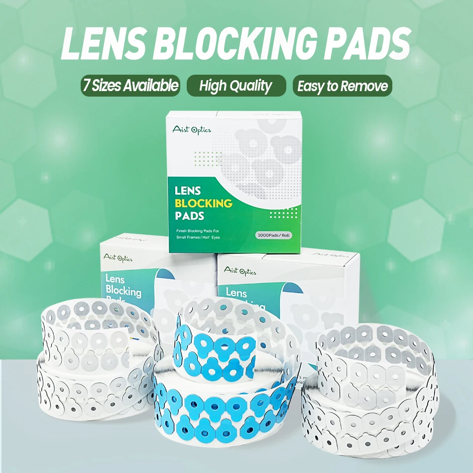 1000pcs 고품질 렌즈 차단 패드 차단 매트 안경 테두리 소모품 광학 접착 스티커 액세서리 저렴한 가격
