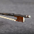 Floraparts 4/4 Black Unvarnish Carbon Fiber Violin Bow Snakewood Frog With Circle Eye And Nickel-Silver Parts FP1072