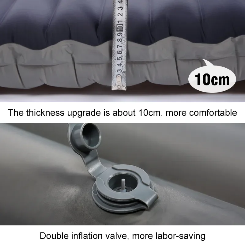 Outdoor Thicken Camping Mattress Ultralight Self-inflating Air Mattress Built-in Inflator Pump For Travel Hiking Fishing images - 6