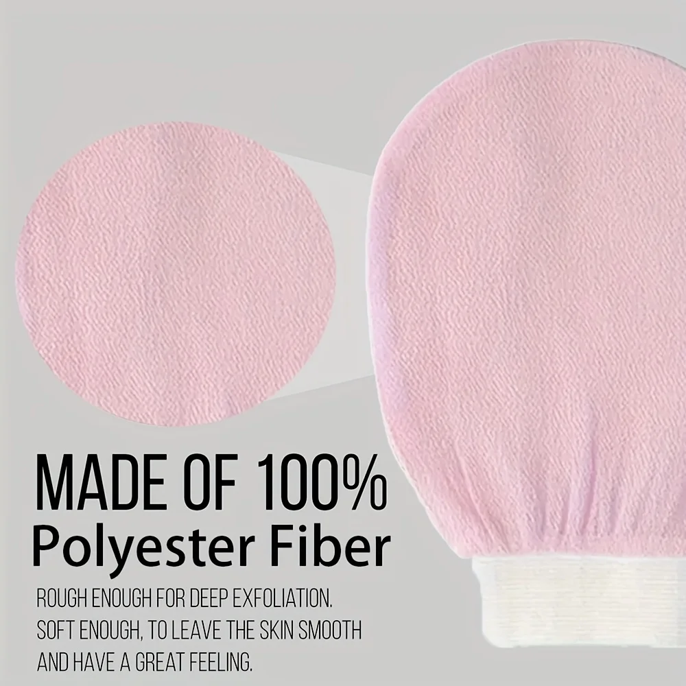 1PC Scrub Exfoliating Gloves Back Scrub Dead Skin Facial Massage Gloves Durable Multi Color Deep Cleansing Towels For Shower