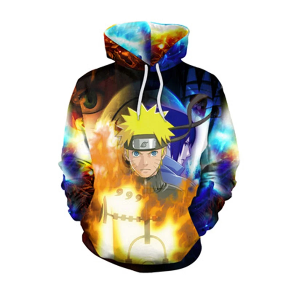 thumbnail image 2 of Sudadera con capucha con estampado 3D de nubes para hombre, para adultos, para otoño/invierno, color negro, unisex, disfraz de cosplay de anime japonés, 2 of 4