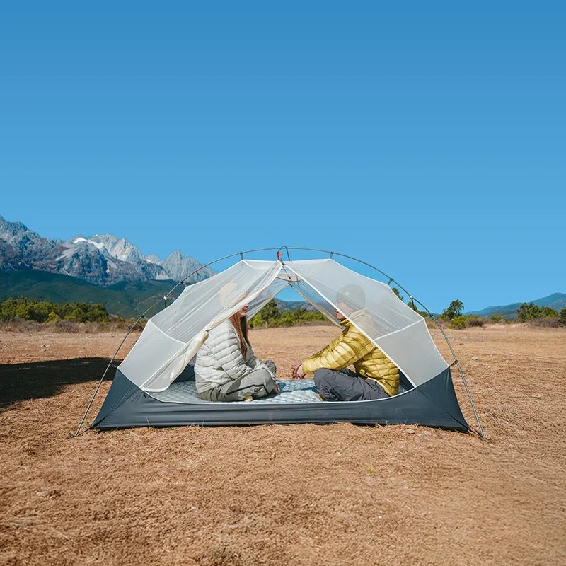 Camping Tent Portable Survival Tent Mongar UL Ultralight Camping Hiking Tent 15D Nylon Outdoor Double Layers Waterproof Dome Rainproof