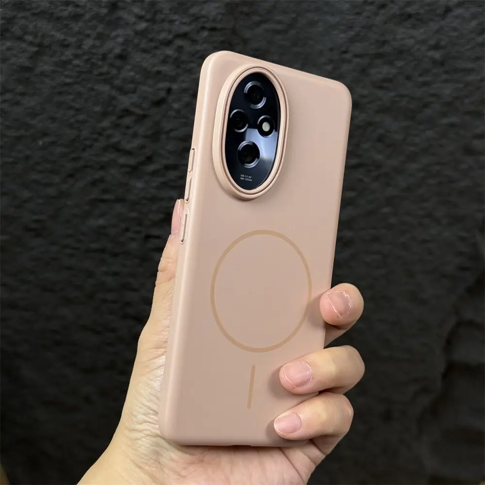 Simple and Soft Magnetic Drop-Proof Case with Skin-Friendly PC Cover