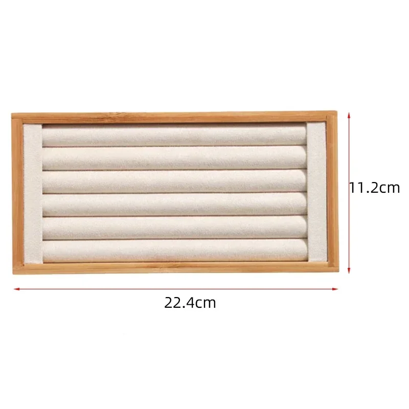 Bamboo Beige Jewelry Rings Display Holder Rack Display Stand Tray Ring Organizer Ring Storage Tray For Drawer jewelry display stand,display stand,jewelry organizer,jewelry display rack