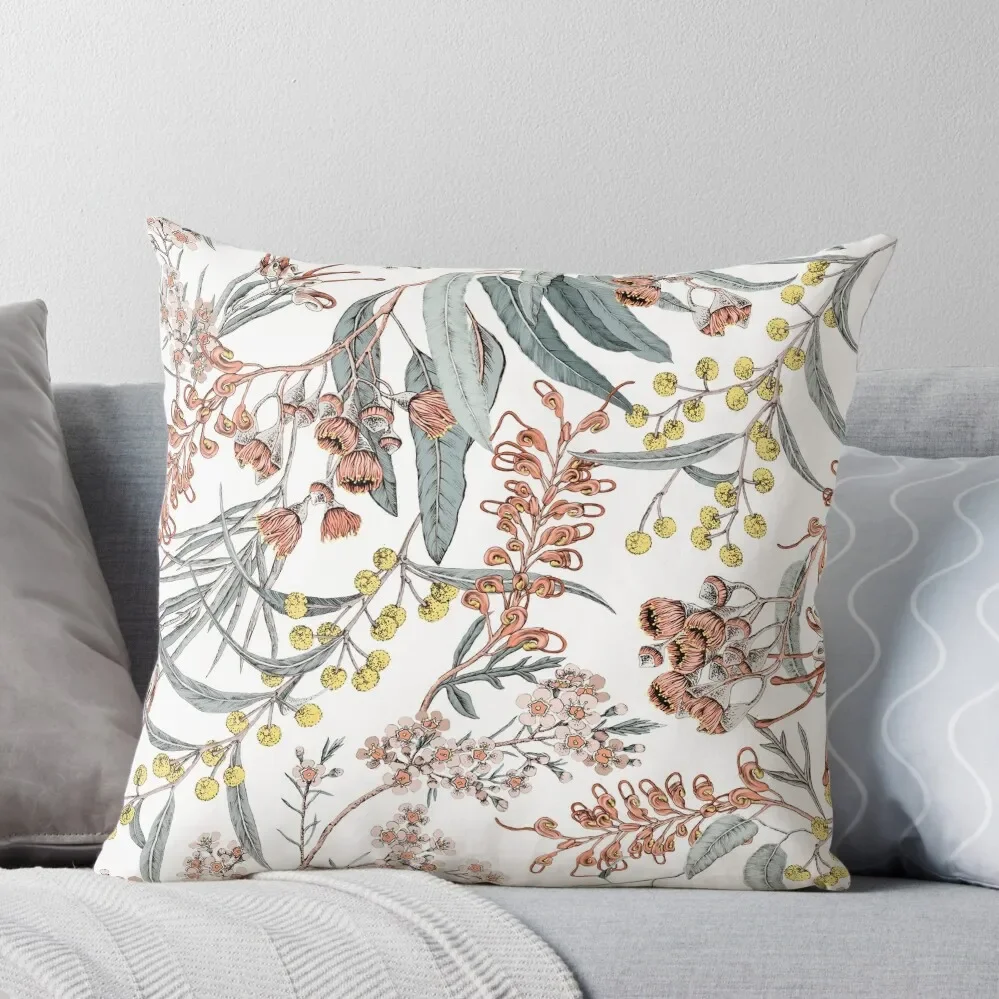 

Australian native flowers Throw Pillow Cushion Cover Luxury Couch Pillows