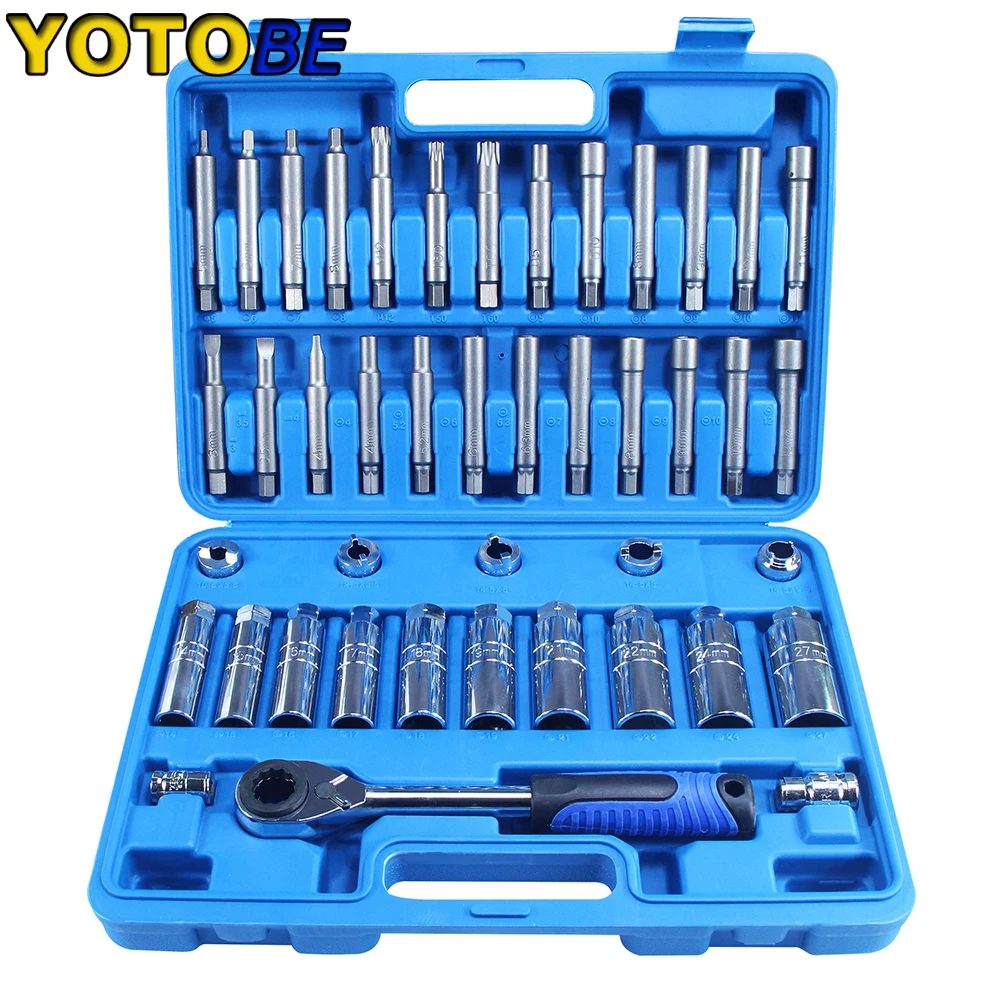 43pcs Steering Hub Suspension Shock Absorber Strut Nut Removal Tool