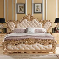 Lit de chambre nordique de luxe avec plateforme, style français, 180x200cm, pour filles princesse, accessoires de maison pour chambre à coucher 3