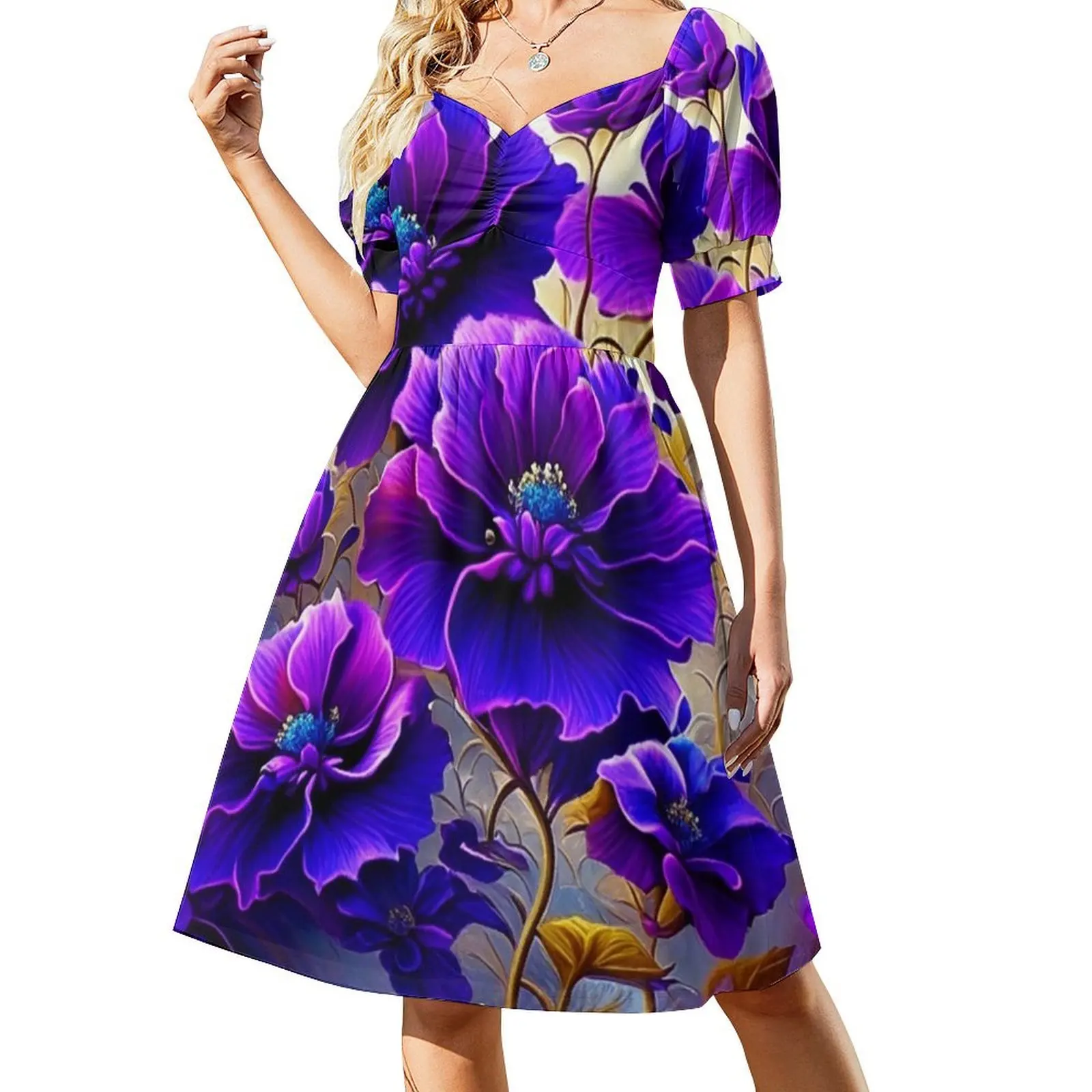 

fresh flowers Sleeveless Dress women's evening dresses 2024 Female clothing