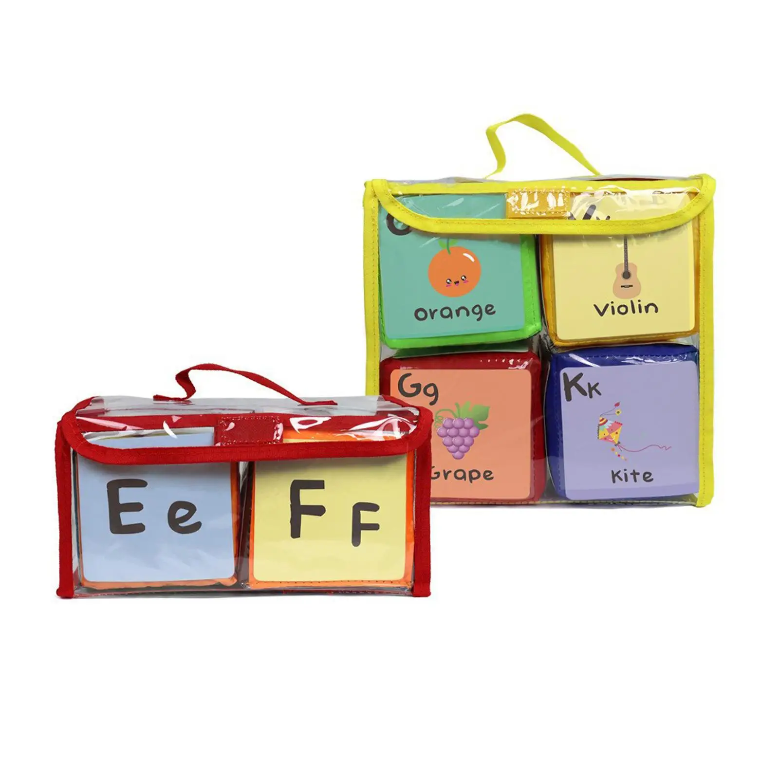 Spelling Game Easy to Use Gift Educational Toy Shape Puzzle Letter Flash Card