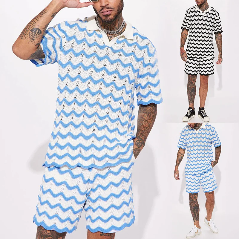 

Summer 2023 new men's woolen shirt hot sale sports casual suit men
