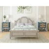 Natural Rattan Nightstand with 2 Drawer, Sideboard Buffet,Sideboard End Table Snack Table Small Coffee Table, Sofa Side Buffet 4