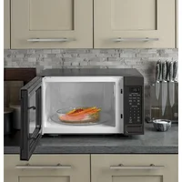 Microwave Oven,1,150-watt 8 Auto Cooking Settings, Kitchen Essentials for The Countertop,Dorm Room or Apartment,Black Stainless 2