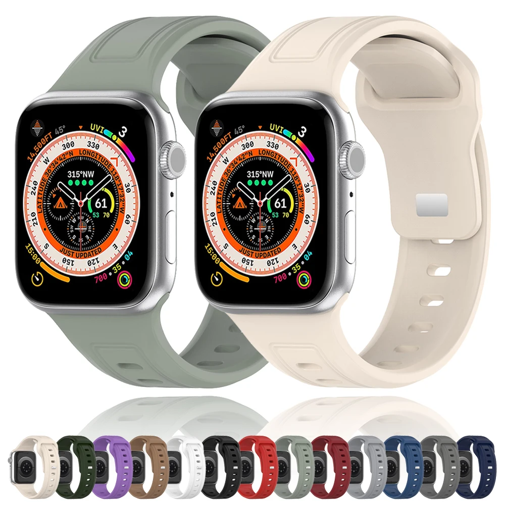 SiliconeStrapForAppleWatchBand42mm444549384041mmRubber