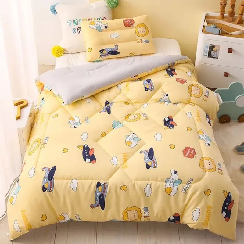 Baby Quilt Autumn and Winter Quilt Core Washed Cotton Nap Cartoon Air Conditioning Thickened Washable Class A