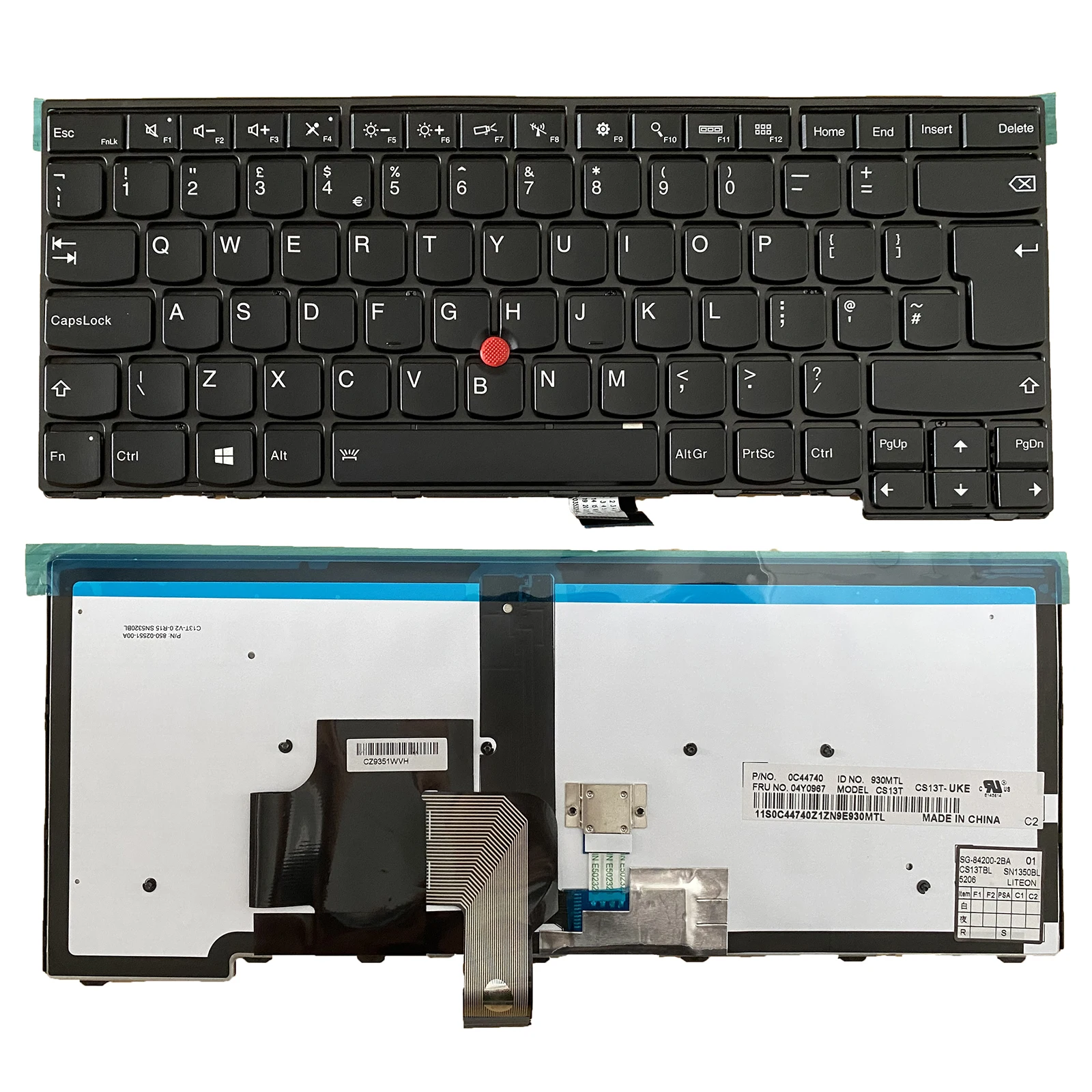 Per Lenovo Ibm Thinkpad T440 T440P E431 T431S E440 L440 T450 T460 Uk Retroilluminazione Della Tastiera