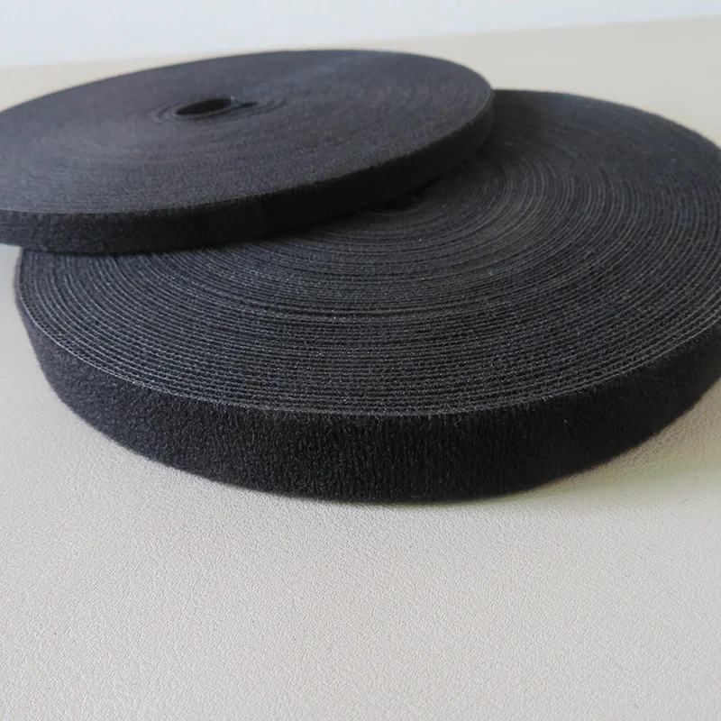 25M/Lot 10mm 20mm Magic Hook And Loop Tape Double Self-adhesive Fastener For Bow Tie Data Cable Straps Desktop Garment Accessory