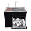 Cost-effective Home Smart Touch Screen Built-in Cabinet Freestanding Dishwasher With Sink 2