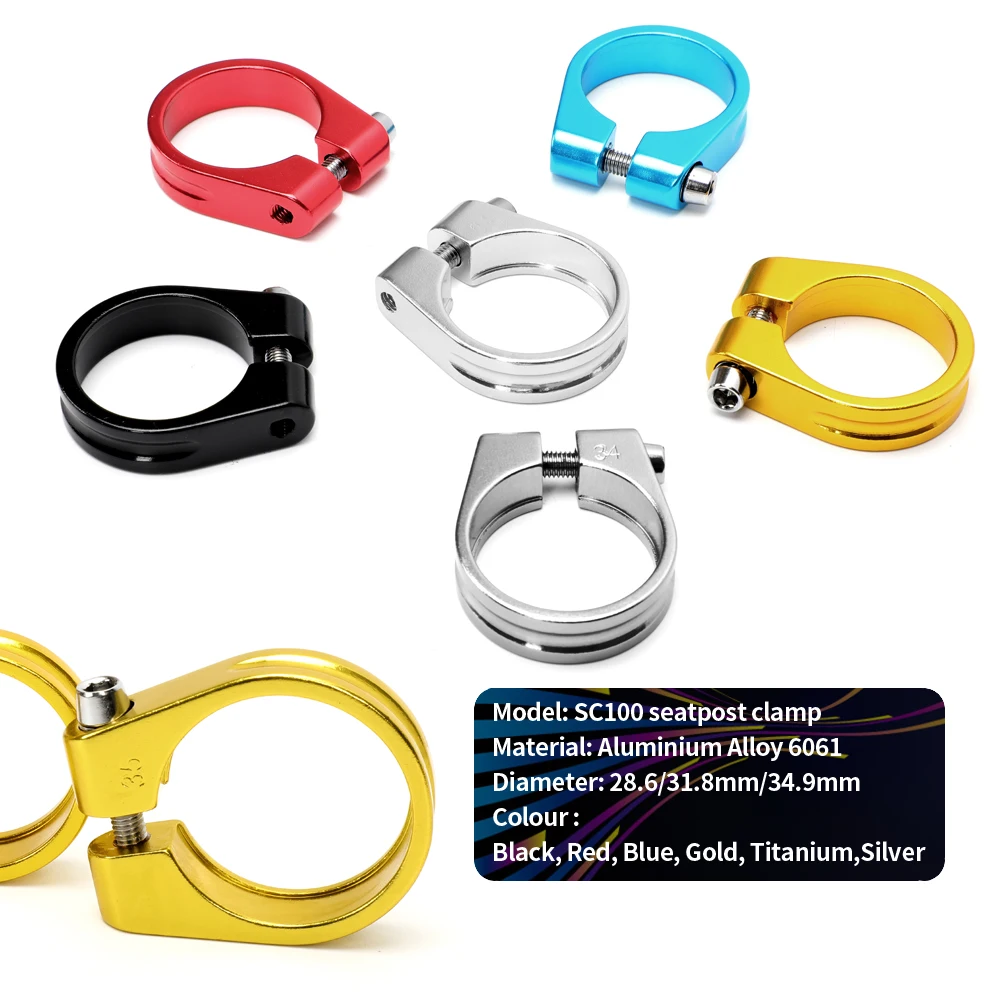 Bicycle Seatpost Clamp 28.6mm 31.8mm 34.9mm Aluminum Quick Release Road Bike MTB Mountain Bicycle Seat Post bike seatpost clamp bike seatpost