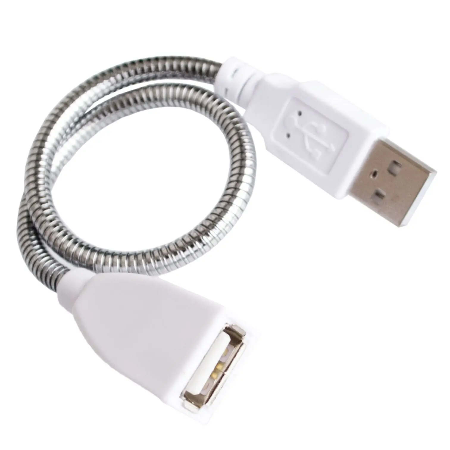 

Desk Lamp USB Power Cable Extension Cord Flexible Metal Hose USB Desk Light