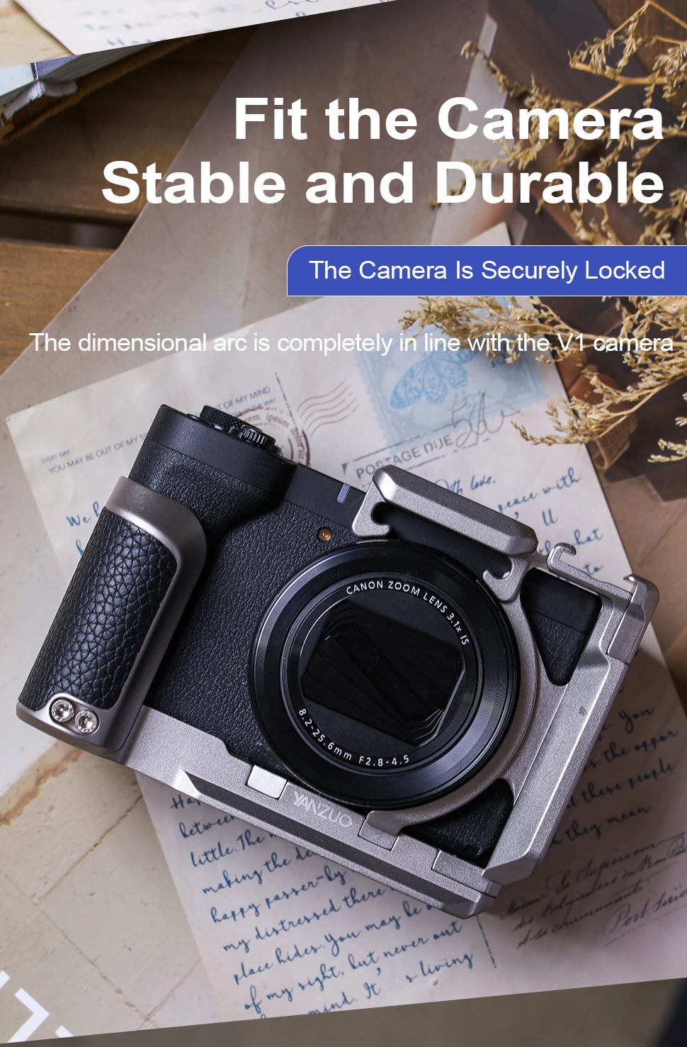 Camera Bracket For Canon V1 Metal Protective Quick-Release Plate V1 Camera Cage