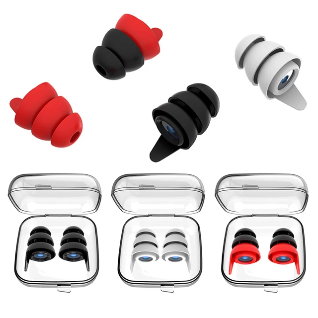 Silicone Soundproof Earplug Anti Noise Sleep Ear Plug Noise Reduction Sound  Insulation Ear Protector Traveling Swimming Earplugs - AliExpress