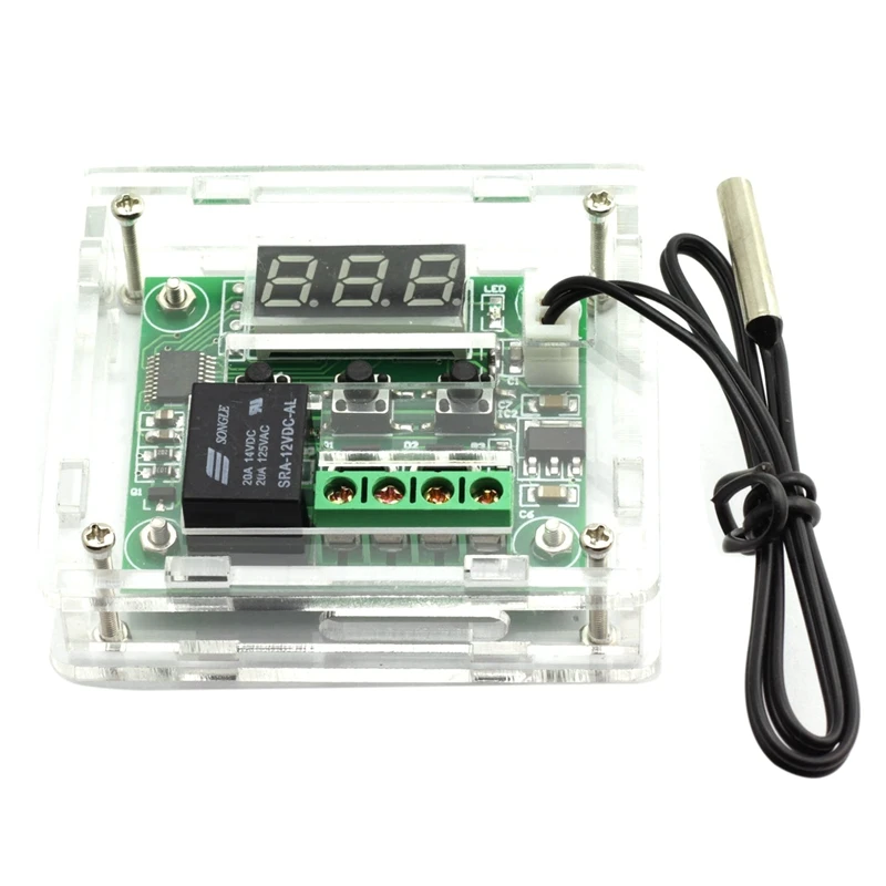 

W1209 DC 12V Thermostat Temperature Control Switch Thermometer Controller With Digital LED Display With Case