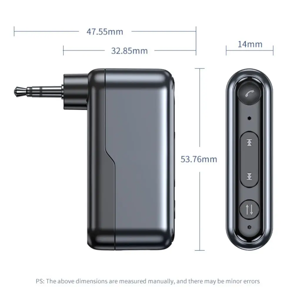 2 In 1 Car Bluetooth-compatible 5.3 Wireless Audio Receiver Car Transmitter Adapter Jack Bluetooth Headphone Receiver Handsfree