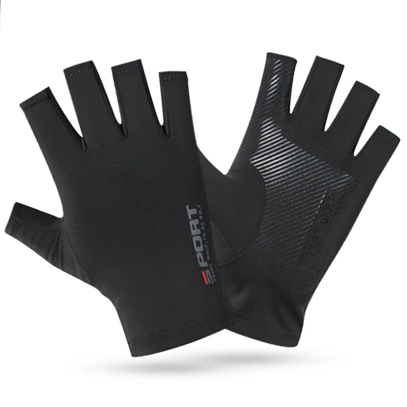 Half Finger Gloves Breathable Ice Silk Non-Slip Bicycle Touch Screen Gloves,cycling gloves,half finger gloves,fingerless gloves,sports gloves
