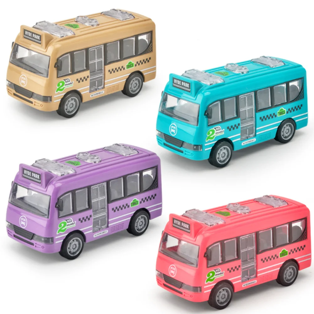Jouet Bus à Tirer En Alliage Fenteer - Échelle 1:64, Avance Par Inertie, 18x3x3cm | Parfait Pour Enfants 3 Ans+, Cadeau Collection