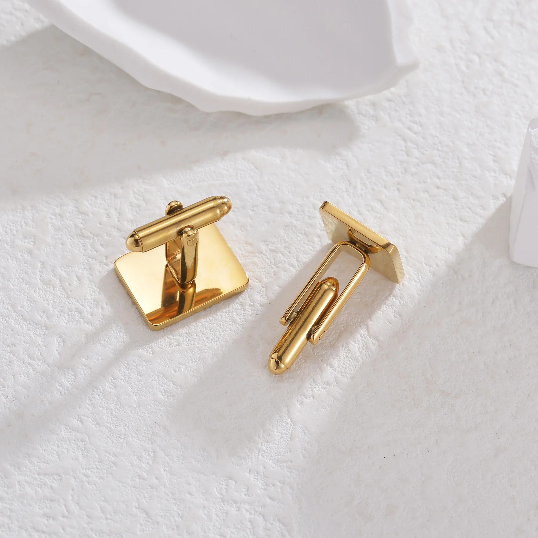 1 Pair Cufflinks for Men Women Stainless Steel Button Couple Lovers Cuff-link Wedding Birthday Jewelry Gift crystal cufflinks
