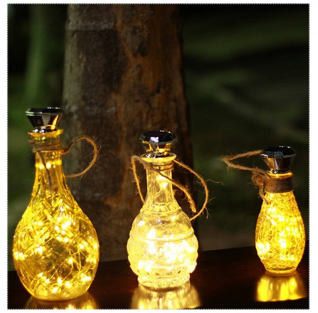Bottle Decor Lamp Wine Bottle Cork String Light Fairy Garland Lights Diamond Wedding Christmas Decoration Lamp 2M 20 LEDs