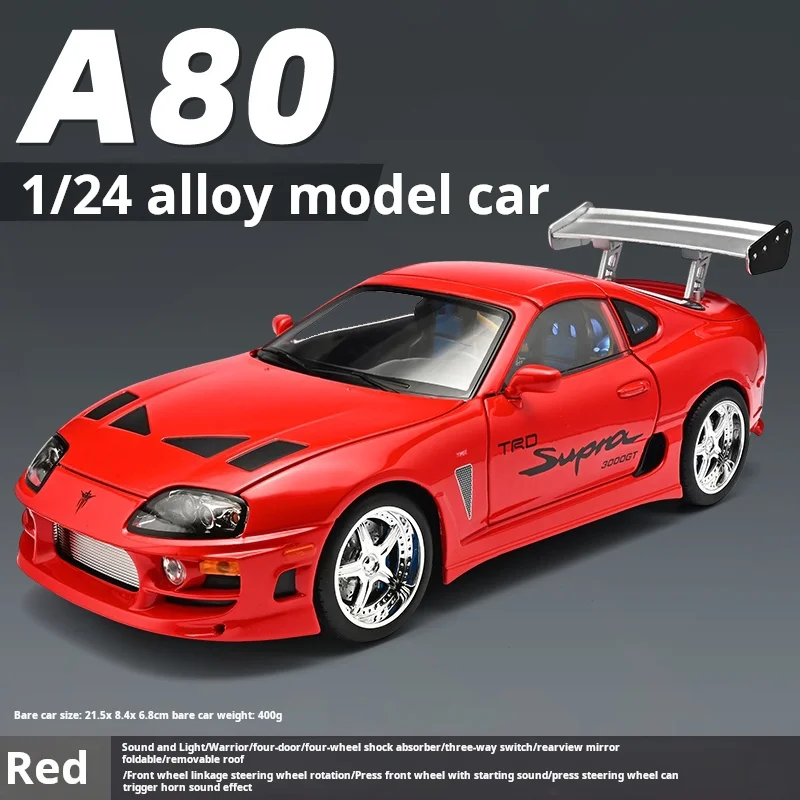 Premium Diecast Alloy Car with Openable Doors, Sound & Light Features - Collectible Ornament Gift