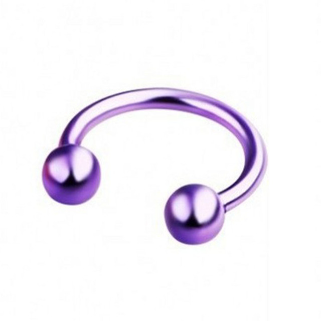 Style Stainless Steel C-bar Horseshoe Ring Vacuum Plating Nose Ring, Fake Piercing Nose Rings And Studs Jewelry