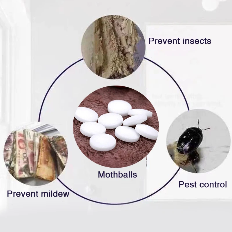 Camphor Balls Camphor Ball Wardrobe Odorless Non-toxic Insect Proof Moisture-proof Moldy Resistant